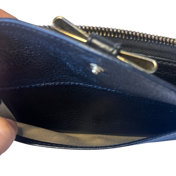 Chloe Black Wallet with Bow and Gold Accents - Picture 10 of 10